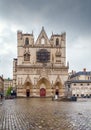 Lyon cathedral, France Royalty Free Stock Photo