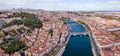 Lyon city aerial panoramic view, France Royalty Free Stock Photo