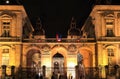 Lyon city hall by night, Lyon, France Royalty Free Stock Photo