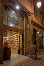 An old grocery of Vieux-Lyon district by night Royalty Free Stock Photo