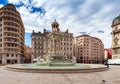 Lyon. Fountain in the Jacobins Square.