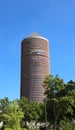 Lyon, France - August 16, 2018:  Part-Dieu Tower and the name of Royalty Free Stock Photo