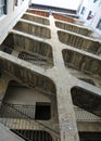 Lyon, France - August 16, 2018: stairway called Cour des Vorace