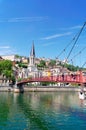 Lyon, France in a beautiful summer day Royalty Free Stock Photo