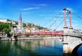 Lyon, France in a beautiful summer day Royalty Free Stock Photo