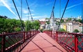 Lyon, France in a beautiful summer day Royalty Free Stock Photo