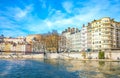 Arhitectures in the old town of Lyon Royalty Free Stock Photo