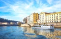 Arhitectures in the old town of Lyon Royalty Free Stock Photo