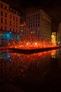 Place de la Republique during the Festival of Lights