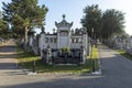 Lyon, France, Europe, 6th December 2019, a view of the family tomb of the lumiere family including the lumiere brothers in New Royalty Free Stock Photo