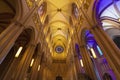 Lyon, France, Europe, 6th December 2019, a view of the interior of Cathedrale Saint Jean Baptiste