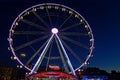The Ferris Wheel at night on Place Bellecour Royalty Free Stock Photo