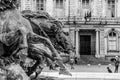 Fontaine Bartholdi, Place des Terreaux, Lyon Royalty Free Stock Photo