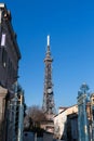 The Metallic tower of Fourviere, a landmark of Lyon Royalty Free Stock Photo