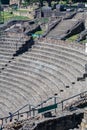 Remains of the Roman theater in Lyon Royalty Free Stock Photo
