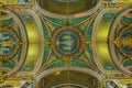 LYON, FRANCE, JULY 23, 2017: Interior ot the Basilica Notre-Dame de la Fourviere in Lyon, France Royalty Free Stock Photo