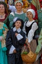 Medieval dressed young people at Lyon Renaissance Festival