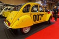 James Bond`s yellow Citroen at the annual Motor Show