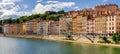 Lyon (France) old buildings Royalty Free Stock Photo