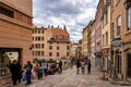 Lyon, France - Sep 28, 2020: Croix-Rousse district in Lyon city, France, Europe Royalty Free Stock Photo