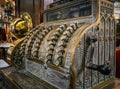 Old antique cash register, Lyon, France Royalty Free Stock Photo