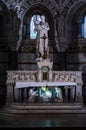 Lyon, France, statue of the basilica of Fourviere Royalty Free Stock Photo