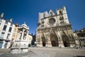 Lyon Notre Dame cathedral Royalty Free Stock Photo