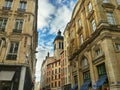 Lyon old town district, Vieux Lyon, France Royalty Free Stock Photo