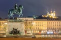 Lyon Place Bellecour France Royalty Free Stock Photo