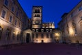 The Lyon`s bishopric at dusk, Lyon, France Royalty Free Stock Photo