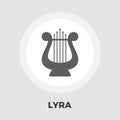 Lyra flat icon