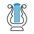 Lyre Icon Royalty Free Stock Photo