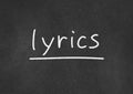 Lyrics