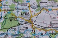 Lysa nad Labem, Czechia, on a road m Royalty Free Stock Photo