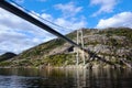 Lysefjord bridge from beneath