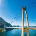 Lysefjord bridge near Forsand, Rogaland, Norway Royalty Free Stock Photo