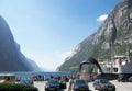 Lysefjord ferry port Norway Royalty Free Stock Photo