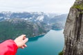 Lysefjord landscape, Pulpit Rock