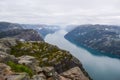 Lysefjord landscape, Pulpit Rock Royalty Free Stock Photo