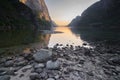 Lysefjord in Lysebotn, Norway Royalty Free Stock Photo