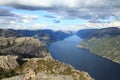 Lysefjorden Royalty Free Stock Photo