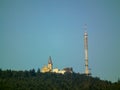 The monastery at the top of the Holy Cross Mountain (also called Lysiec), in the Swietokrzyskie Mountains. Royalty Free Stock Photo