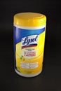 Lysol canister of disinfecting wipes