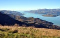 Lyttelton Harbour on a Perfect Autumn Day, Christchurch, New Zealand Royalty Free Stock Photo