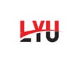 LYU Letter Initial Logo Design Royalty Free Stock Photo