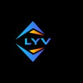 LYV abstract technology logo design on Black background. LYV creative initials letter logo concept Royalty Free Stock Photo