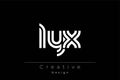 LYX Creative Unique Modern Letter Logo Design Royalty Free Stock Photo