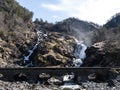 The LÃÂ¥tefossen Waterfall Royalty Free Stock Photo