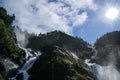 The LÃÂ¥tefossen Waterfall Royalty Free Stock Photo