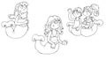 lÃÂ¨ mermaids friends chine coloring for kids